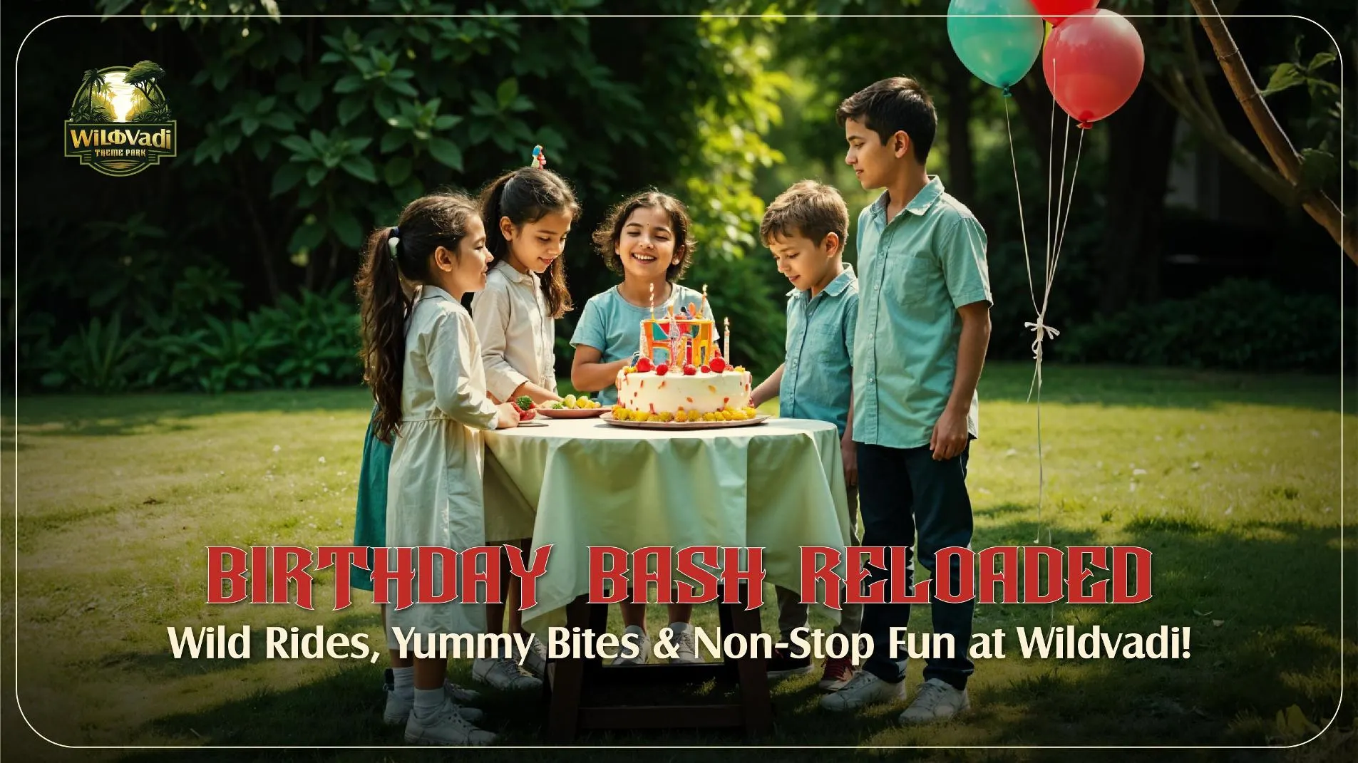 Birthday Bash Reloaded: Wild Rides, Yummy Bites & Non-Stop Fun at Wildvadi!